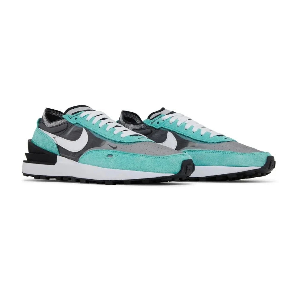 Nike Waffle One Teal & Black Running Shoes 9 - Picture 11 of 15